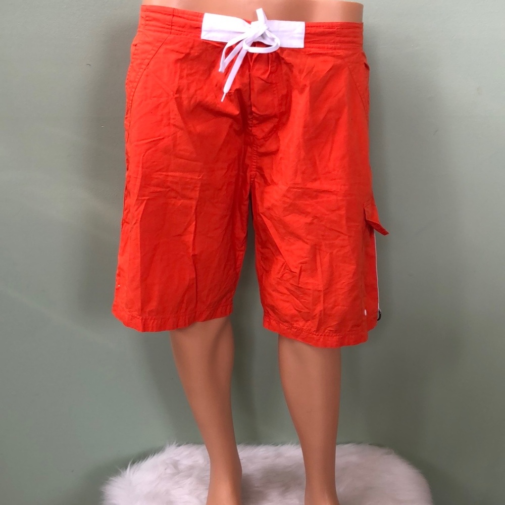 Burberry London Men's Orange Swim Trunks - Size L - COA